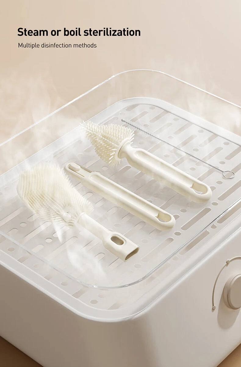 Avent Baby Bottle Cleaning Set Includes Bottle Brush Nipple Brush Straw Cleaner Drying Racks & Storage Box BPA Free