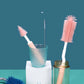 Baby Bottle Cleaning Brush Set Three Pieces Silicone Brush for Infant Feeding Tools Nursery Essential for Latch And Nipple