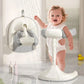 Baby Standing Bath Anti Slip Baby Bath Support Foldable Infant Bath Stand Adjustable Shower for New born 0-6 Months Infants