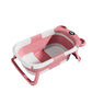 Household Newborn Baby Bath Tub Baby Can Sit and Lie Down Temperature-Sensing Bath Tub Bath Bucket Baby Folding Bath Tub