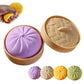 Colorful Dumpling Squishes Stress Balls Fidget Sensory Toys Simulation Food Squishies Bun With Steamer Dough Ball Gifts