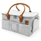 New Felt Baby Diaper Storage Bag Portable Large Pocket Mommy Bag Large Capacity Nursery Organizer Infant Care