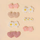 7pcs New Hot Selling Love Small Flower Combination Hairpin Cute Little Baby With Bangs Small Barrettes Girl's Sweet Hair Clip