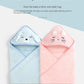 Baby Bath Towel Children's Bathrobe Newborn Baby Cartoon Blanket Super Soft Absorbent Hooded Hug Quilt80x80cm