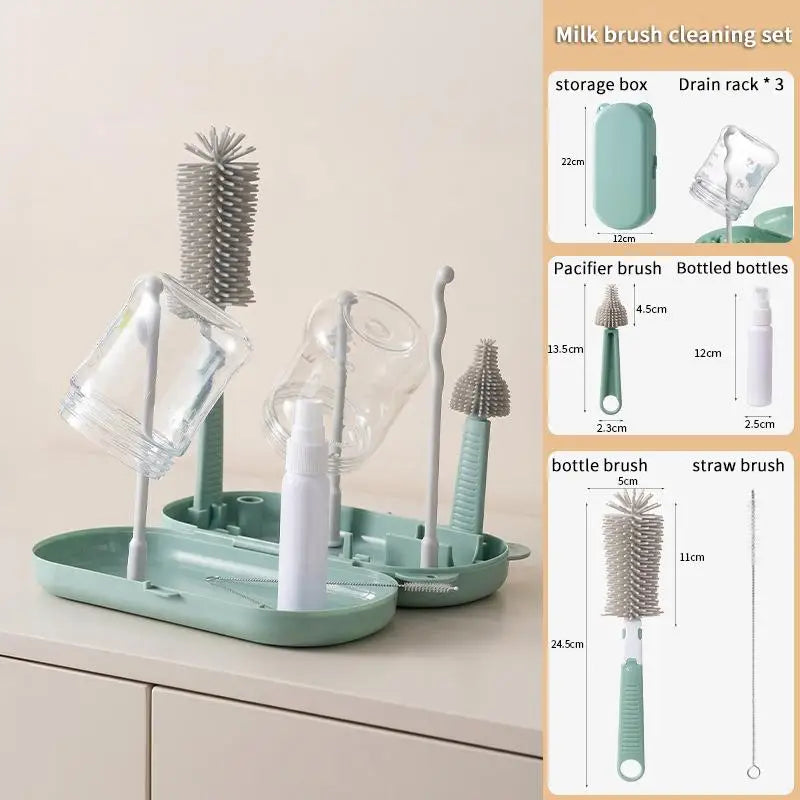 Baby Feeding Bottle Drain Rack BPA Free 1 Set Non-Slip Cup Holder Storage Drying Stand for Home Infant Feeding Supplies