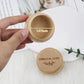 Wooden Baby Umbilical Cord Box Small Sealed Keepsake Organizer Newborn Storage Case Baby Shower Present for Boys Girls