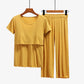Maternity Nursing Sleepwear Clothes Set Breastfeeding Nightwear for Pregnant Women Pregnancy Breast Feeding Pajamas Suits