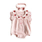 0-2Y 2026 Summer Baby Girls BodySuit Cotton Strawberry Gauze Infant Romper and Headband Cute and Soft Toddler Jumpsuit
