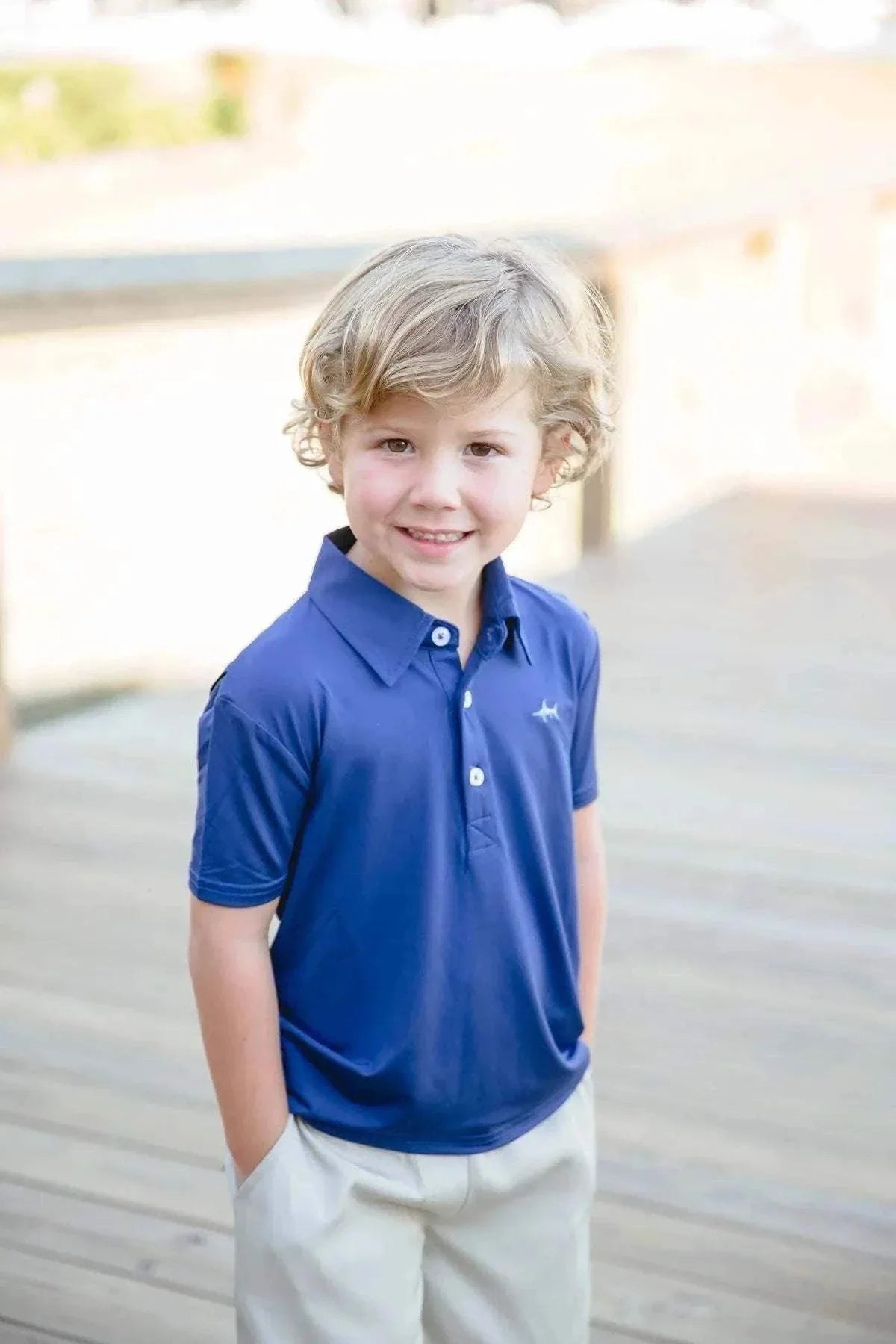 Saltwater Boys Company - Navy Offshore Fishing Polo