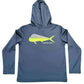 Saltwater Boys Company - UPF 50+ Hoodie Navy Boys Style