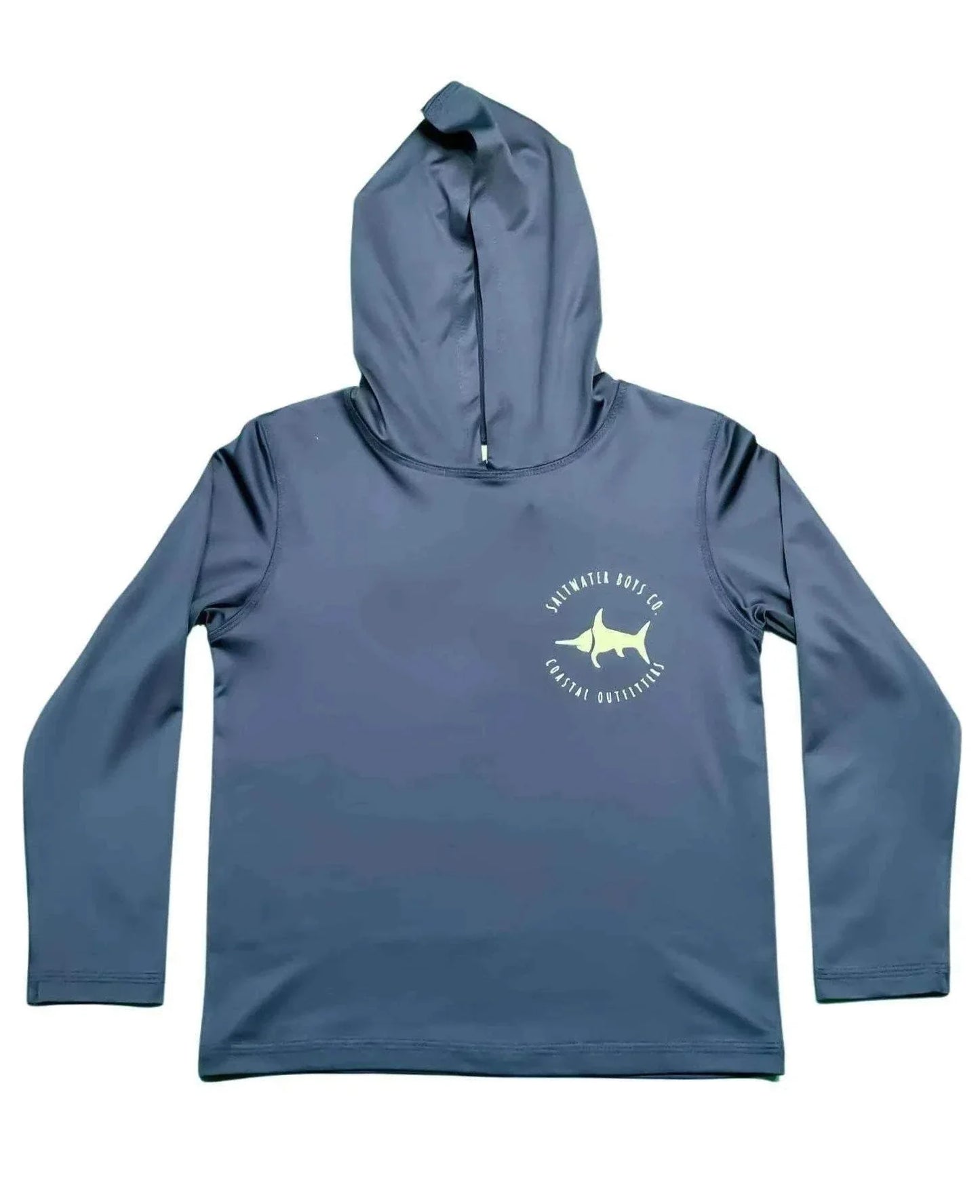 Saltwater Boys Company - UPF 50+ Hoodie Navy Boys Style