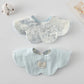 Cute Two-sided Usable Baby Feeding Bib Pure Cotton Gauze Pacifier Saliva Towel Breathable Petal Bib For Newborn Toddler