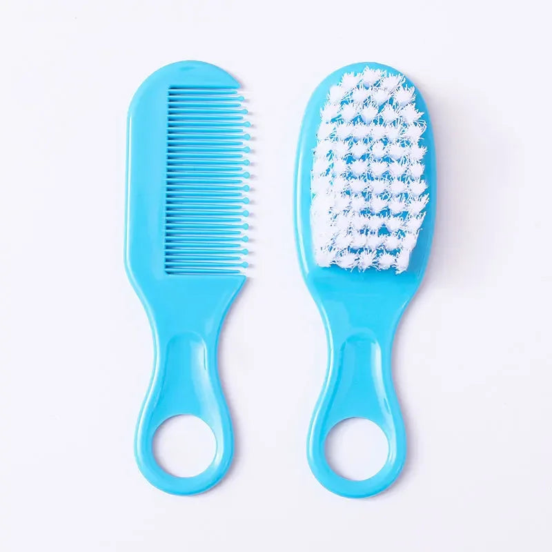 Baby Hairbrush Comb Portable Newborn Infant Toddlers Soft Hair Brush Head Massager Comb Set Baby Kid Hair Care Supplies