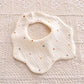 Newborn Baby Bibs for Boy Girl Cute Animal Burp Cloths Cotton Muslin Soft Infants Breathable Feeding Bibs Feeding Accessories