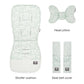 Stroller Cushion & Head Pillow & Seat Belt Cover 3Pcs/Set Universal Pram Pad Soft Cotton Double Sides Usable Baby Accessories