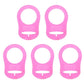 652F 5pc/set Dummy Pacifier Holder Clip Adapter Ring Button Pacifier Adapter Diy Baby Gift Accessories