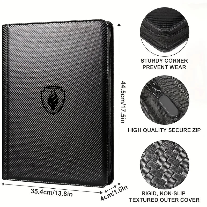 1024 Pockets Trading Card Binder, Premium 16 Pockets Card Holder Folders, Side Loading Card Album for Sport, Game Card