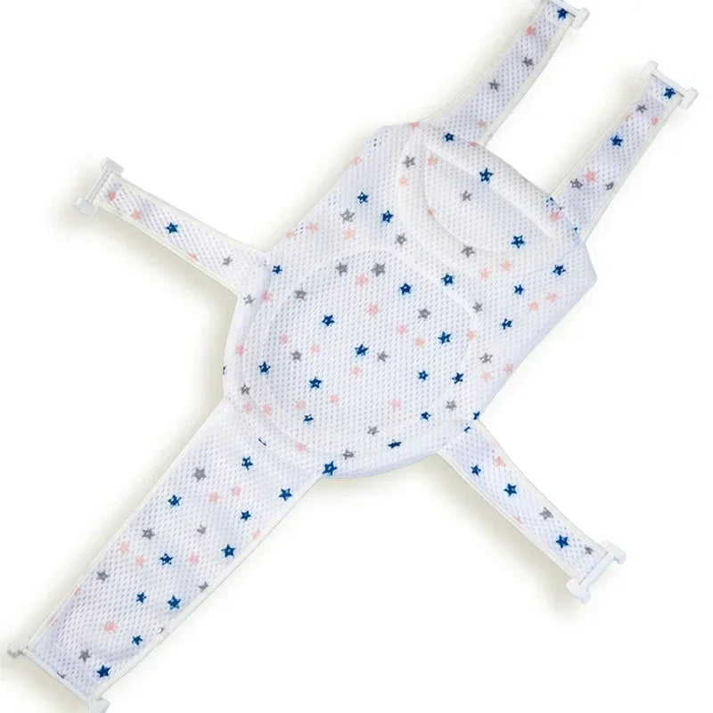 Baby Bath Net Mat Bathtub Cross-shaped Newborn Adjustable Bathtub Pillow Seat Cushion Anti-slip Shower Cradle Bed Seat