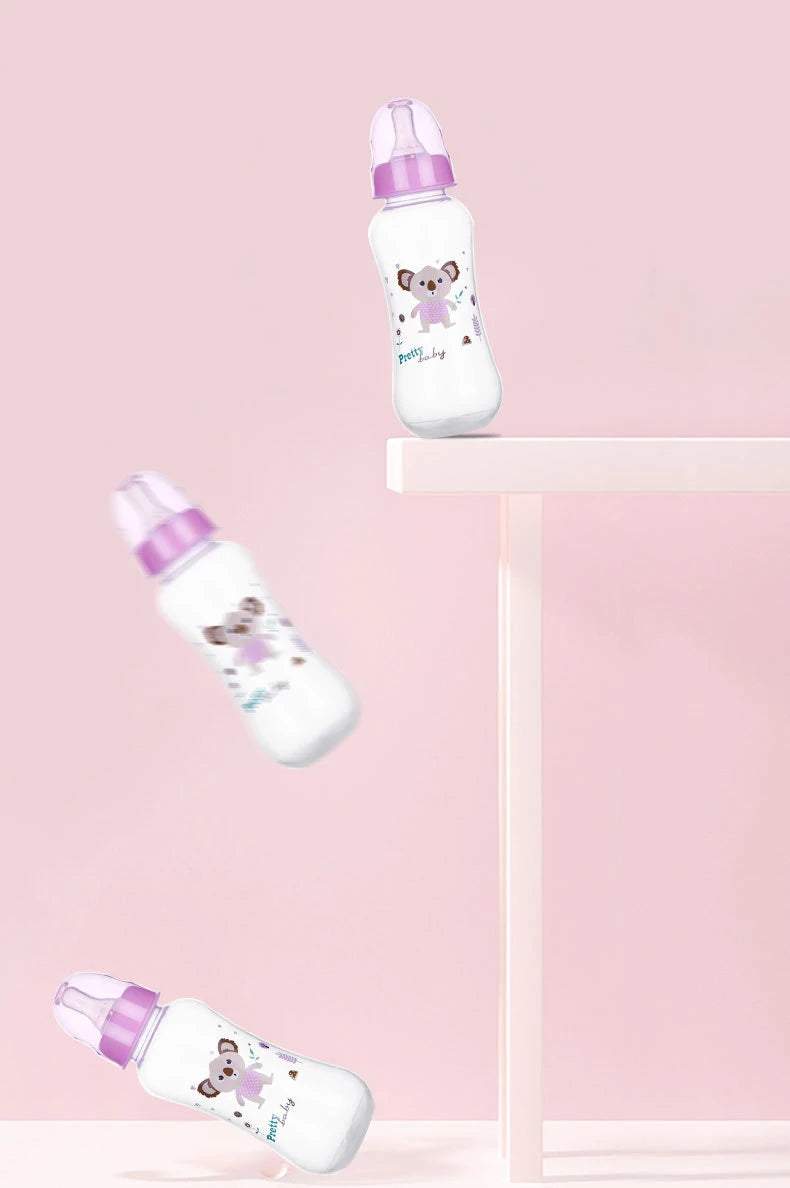 280ml baby bottle with handle, easy to clean, feeding accessory for children, suitable for various occasions