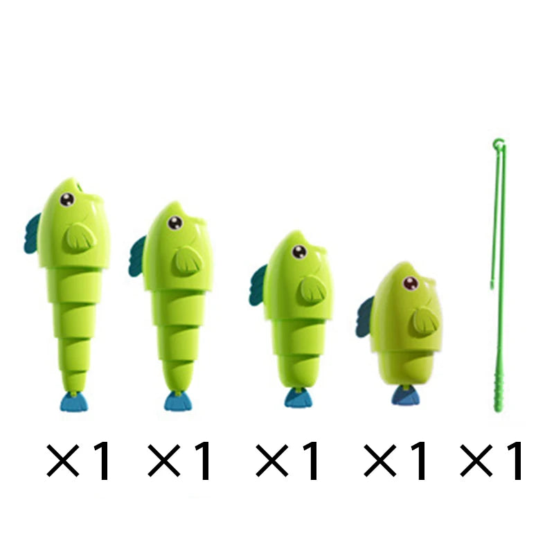 Fishing Battle Board Game Fish Body Stretchable Long Short Competition Kid Fishing Master Toy Family Interaction Educational Toy