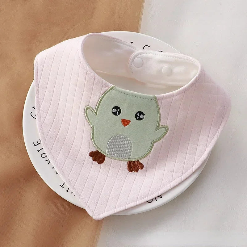 Cartoon Baby Bibs Soft Newborn Feeding Towel Cotton Cloths Baby Girls Boys Bandana Bib Newborn Saliva Towel Burp Cloths