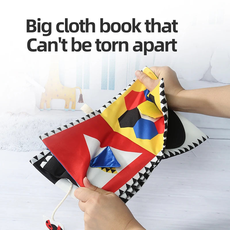 Baby Cloth Book Baby Toy 0-3 Year Old Infant Early Education Toy Shape Cloth Book