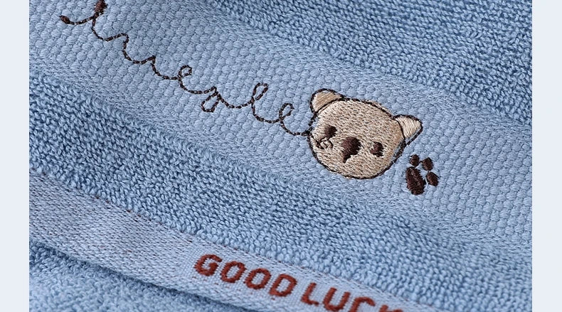 Baby Towels Cotton Bath Towel  Handkerchief Face Washcloth Cute Cartoon Bear Hand Wipe Soft Children Towels Kids Newborn Bathing