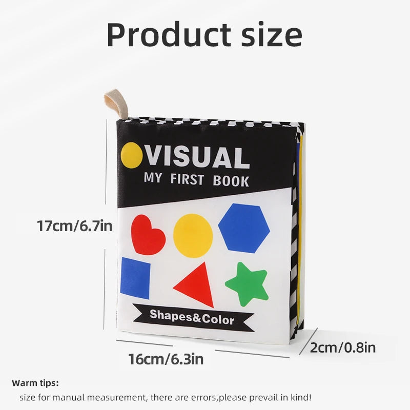 Baby Cloth Book Baby Toy 0-3 Year Old Infant Early Education Toy Shape Cloth Book
