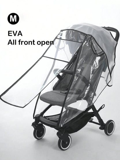 Baby stroller accessories waterproof and rainproof cover transparent windproof and dustproof opened for baby stroller raincoats