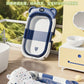 Household Newborn Baby Bath Tub Baby Can Sit and Lie Down Temperature-Sensing Bath Tub Bath Bucket Baby Folding Bath Tub