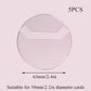 Round Badge Sleeve Transparent Holder Protector Ita Bag Pin Case Protective Display Brooch Anime Cartoon Sleeves Pins Toy Gift