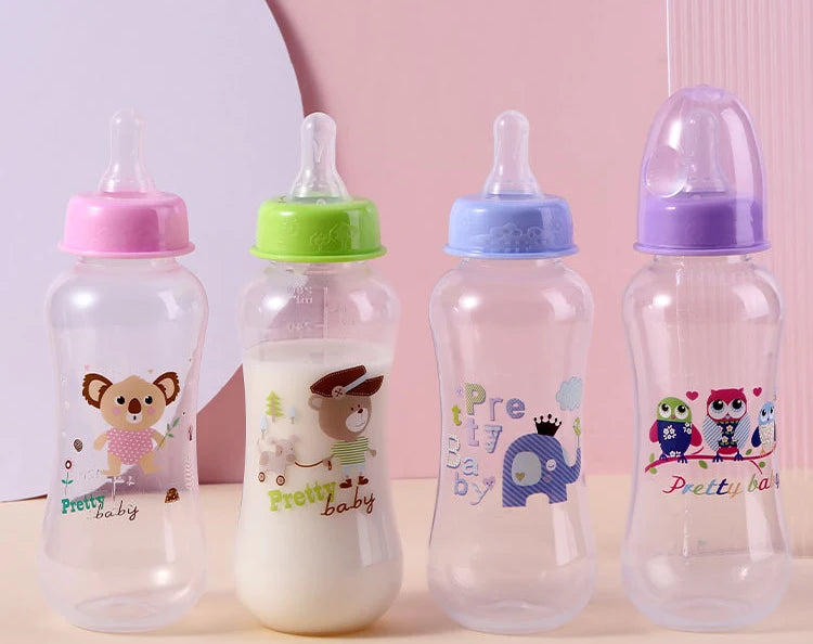 280ml baby bottle with handle, easy to clean, feeding accessory for children, suitable for various occasions