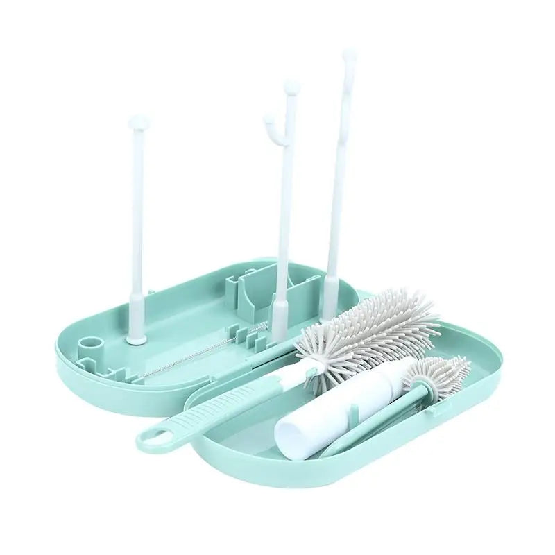 Baby Feeding Bottle Drain Rack BPA Free 1 Set Non-Slip Cup Holder Storage Drying Stand for Home Infant Feeding Supplies