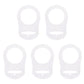 652F 5pc/set Dummy Pacifier Holder Clip Adapter Ring Button Pacifier Adapter Diy Baby Gift Accessories