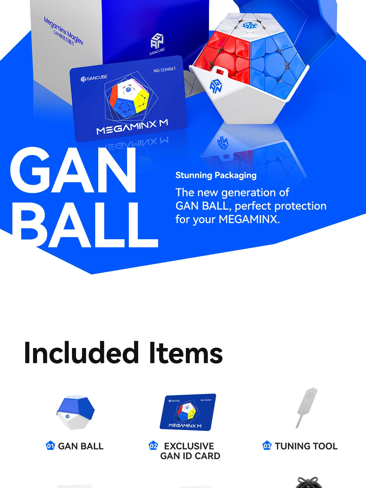 GAN Megaminx Maglev Magic Cube The Magnetic Levitation Experience Speed Cube Children Gift Cubo Magico Puzzle