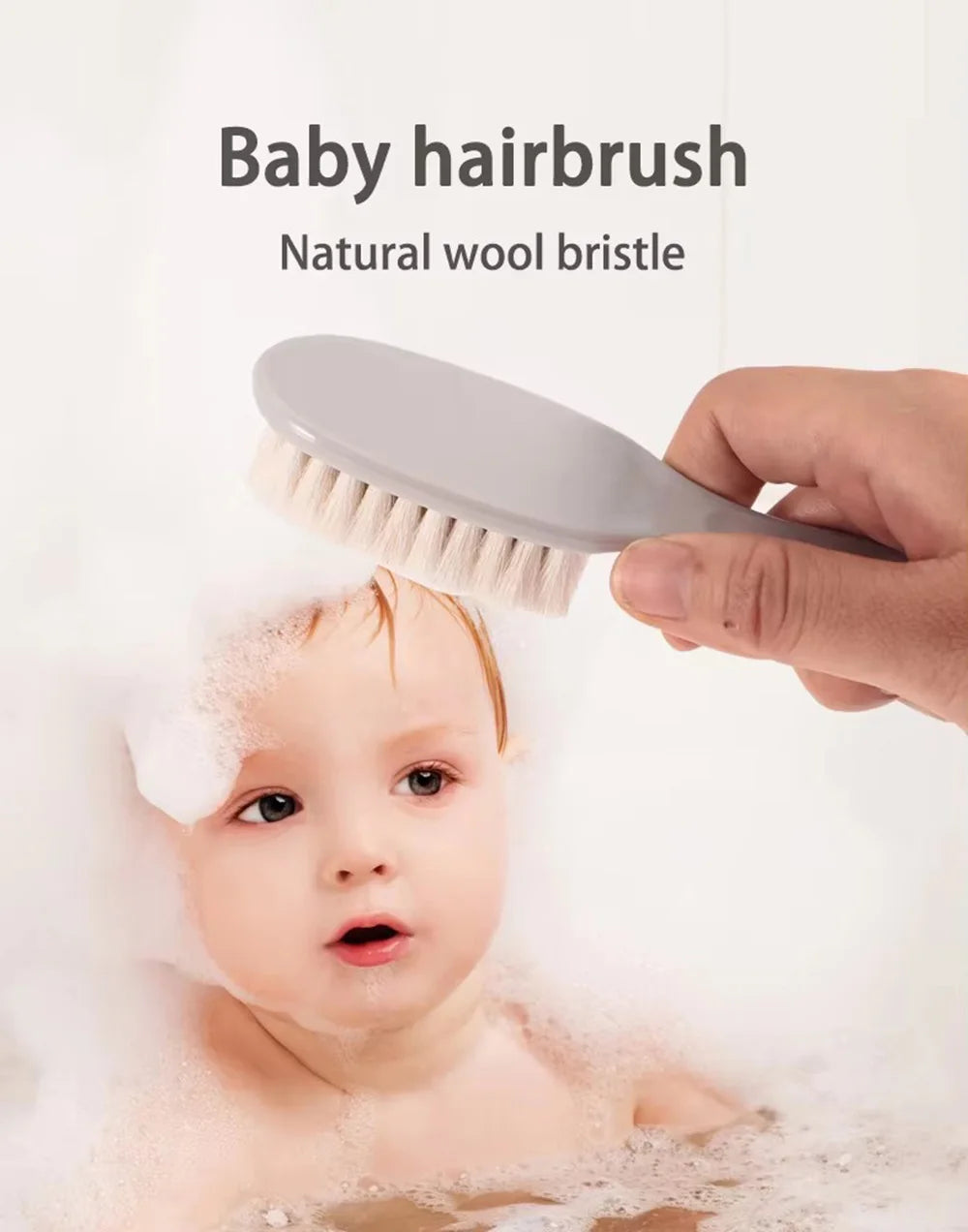 Baby Grooming Kit 9PCS Newborn Care Set with Nail Clipper Hair Brush Comb Thermometer Baby Hygiene Essentials Travel Kit