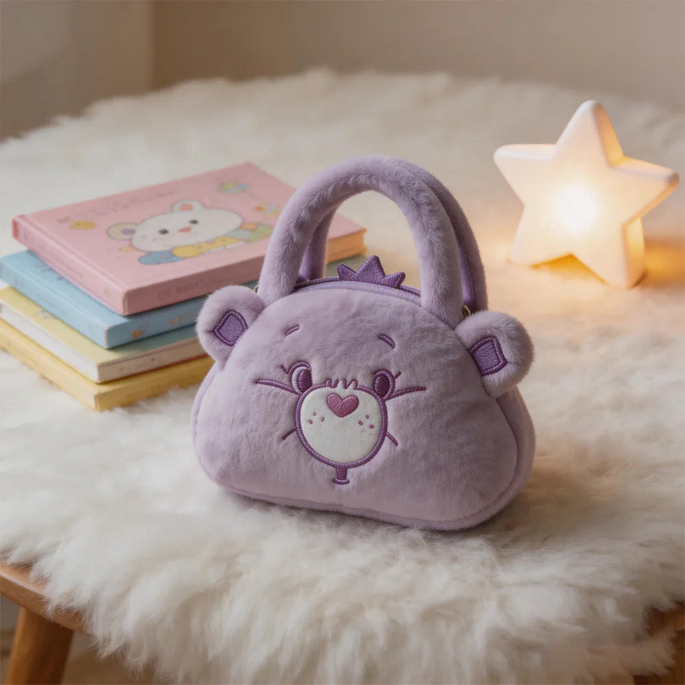 Care Bear Handheld Bag Doll Fried Dough Twists Dumpling Bag Plush Toy Doll Bag Grab Machine Doll Wedding Throw Doll Gift
