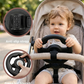 Stroller Steering Wheel Toy | 360° Rotatable Interactive Car Driving Toy for Toddlers, Fits Most Strollers