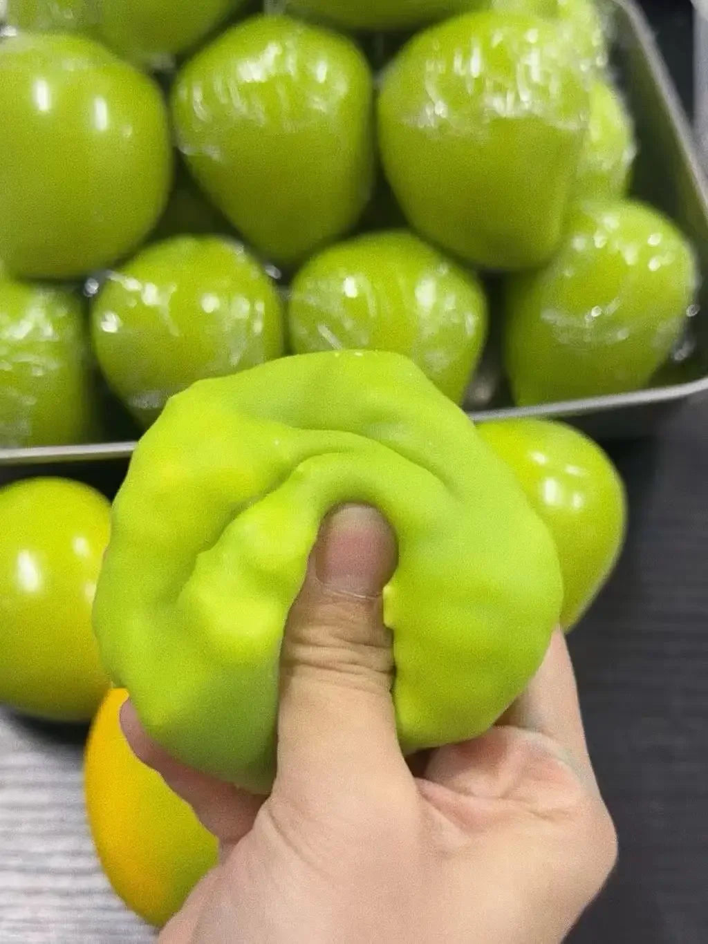 Color Changing Mango Squishy Fidget Toy, Soft ASMR Sensory Squeeze Ball, Anti-Anxiety Stress Relief Fidget Toy for Adults