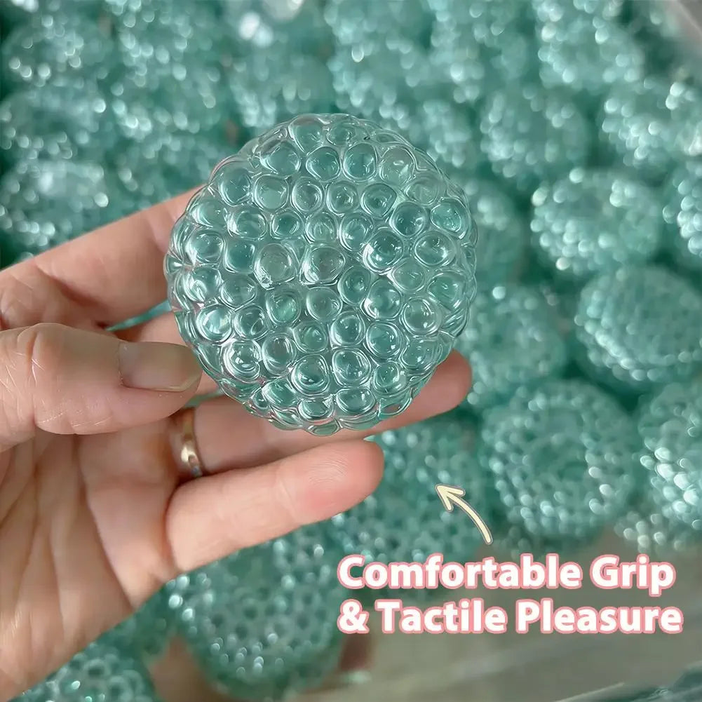 1Y-Upgrade Ice Bead Squishy Balls - Super Soft Mochi Fidget Toy with Slow Rebound Texture for Anxiety Relief & Relaxation