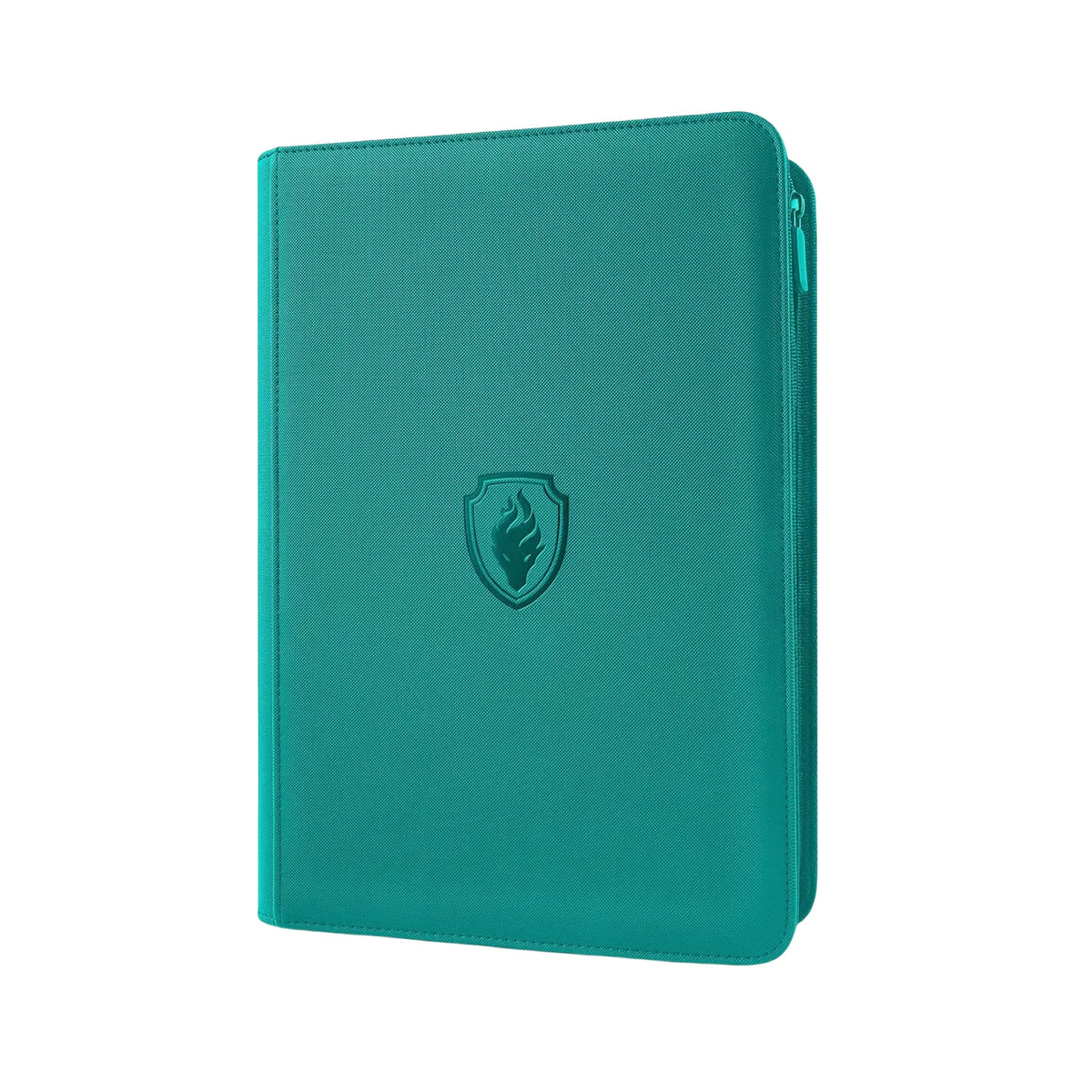 9 Pocket Trading Card Binder, PU Cover Zipper Card Collection Album, Sturdy 360 Side-Loading Card Folder Holder for Game Cards