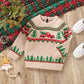 2024-06-01 Lioraitiin Baby Boy Christmas Sweaters Long Sleeve Round Neck Truck Print Knit Pullovers Infant Jumper Tops