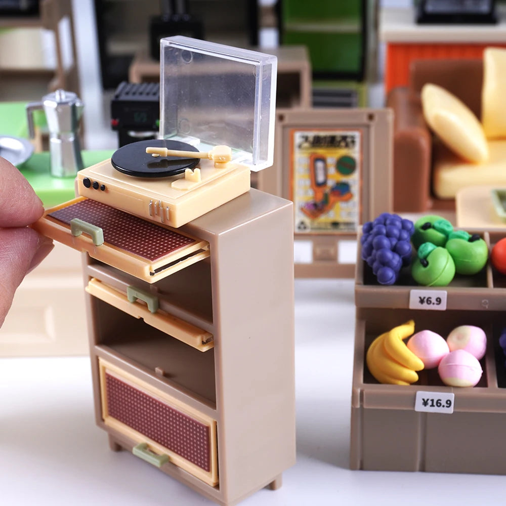1:12 Scale Miniature Dollhouse Coffee Machine Accessories Blender Juicer Appliance Model Doll Furniture Play Mini Kitchen Toy