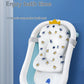 Foldable Baby Bath Tub with Bath Mat Newborn Support Seat Cushion Adjustable Bathtub Shower Mat Baby Bath Tub