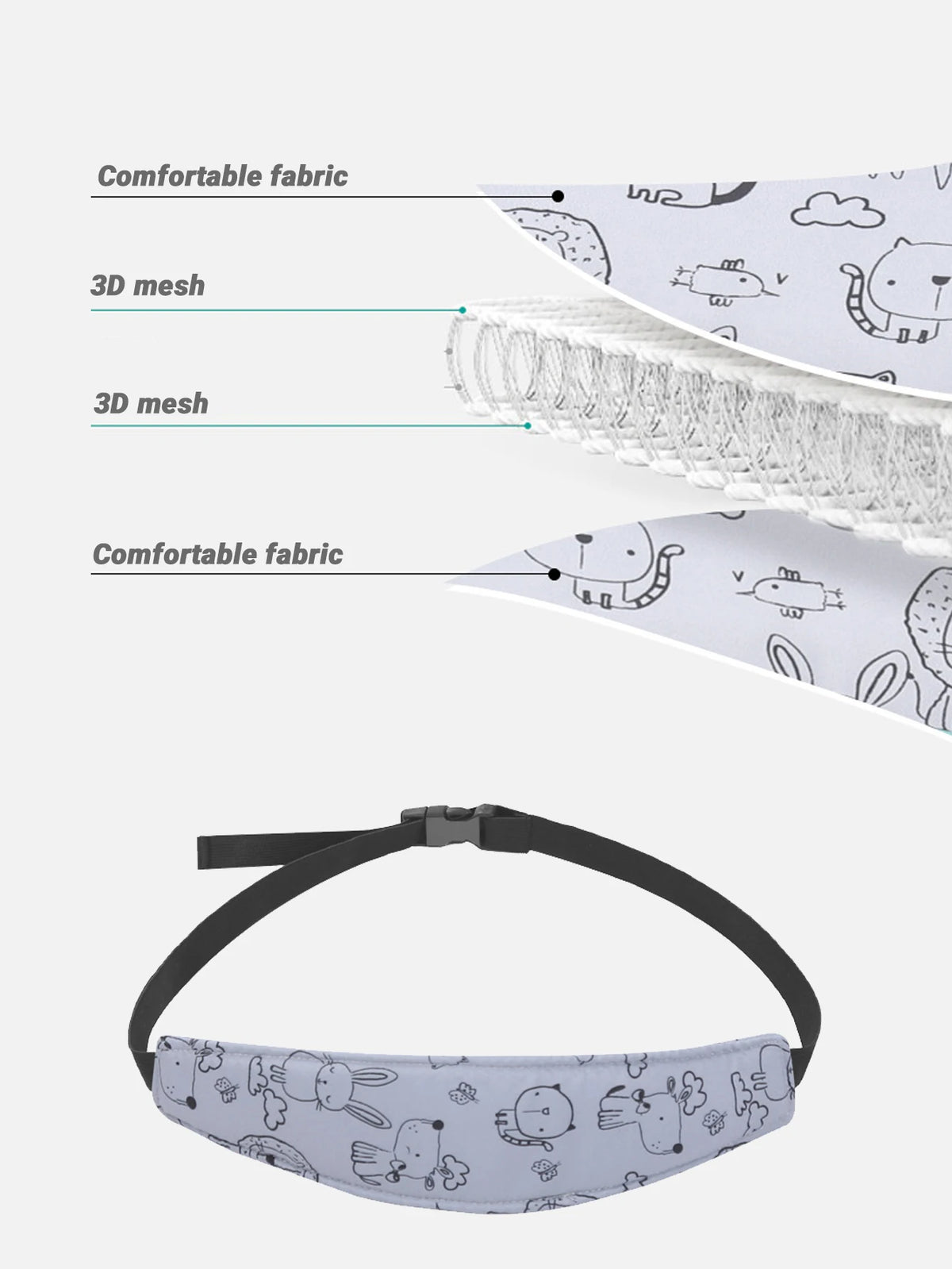 Baby Car Seat Head Support Children Stroller Fastening Belt Adjustable Boy Girl Playpens Sleep Positioner Baby Saftey Pillows
