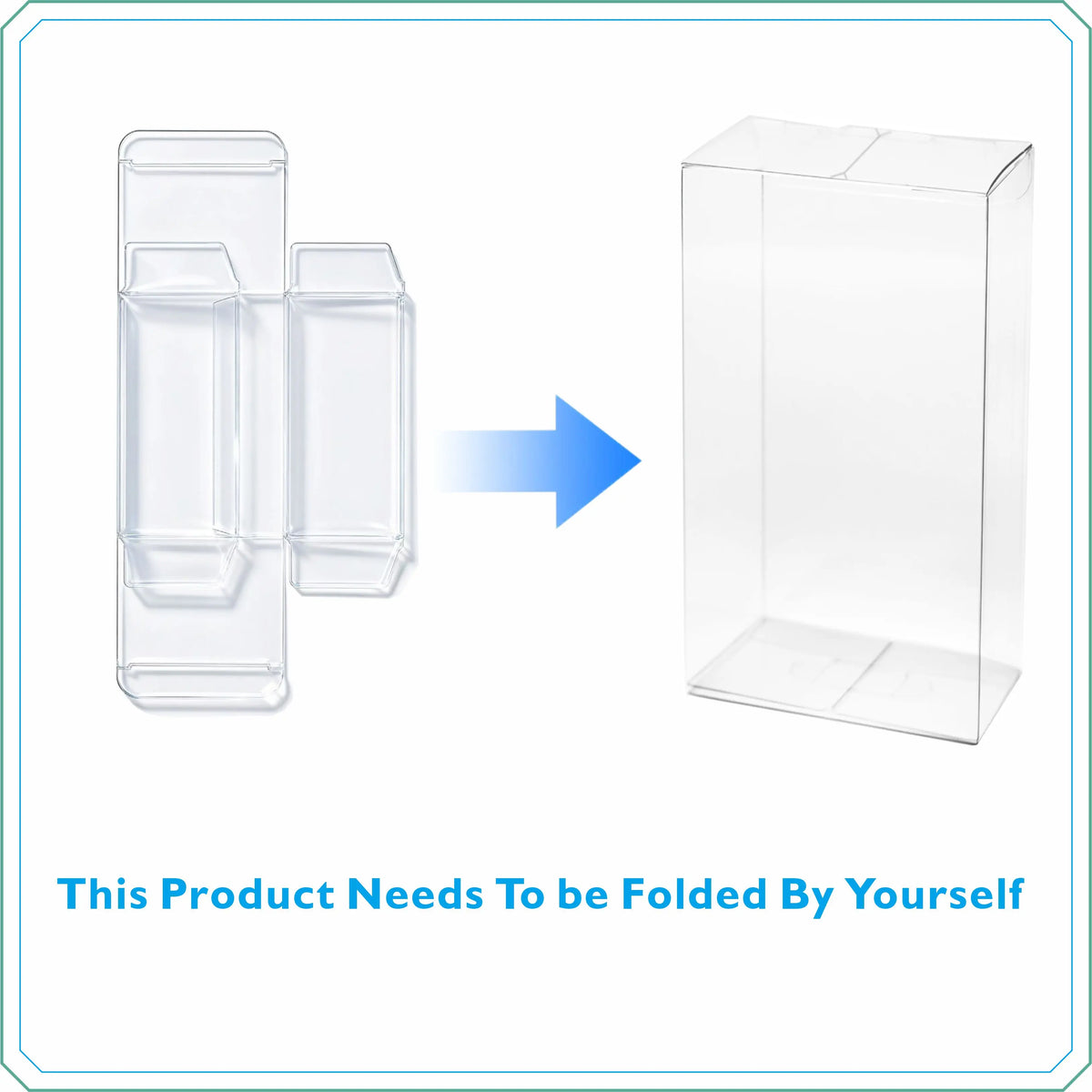 5PCS Clear Plastic Protector Case For Japanese Half Box; DELUXE & PKMN GO BOOSTER Box