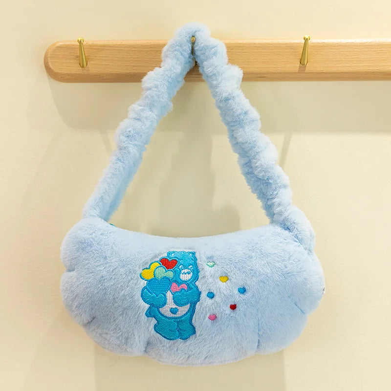 Care Bear Handheld Bag Doll Fried Dough Twists Dumpling Bag Plush Toy Doll Bag Grab Machine Doll Wedding Throw Doll Gift