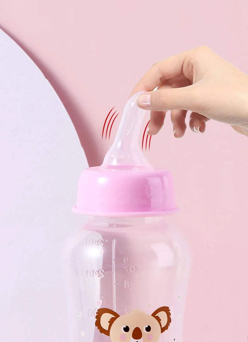280ml baby bottle with handle, easy to clean, feeding accessory for children, suitable for various occasions