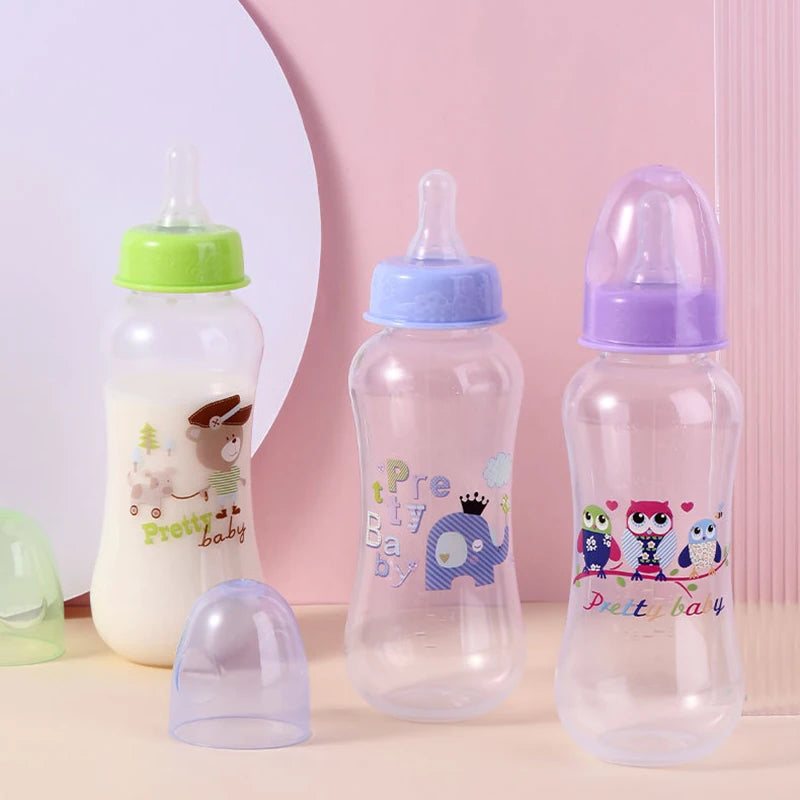 280ml baby bottle with handle, easy to clean, feeding accessory for children, suitable for various occasions