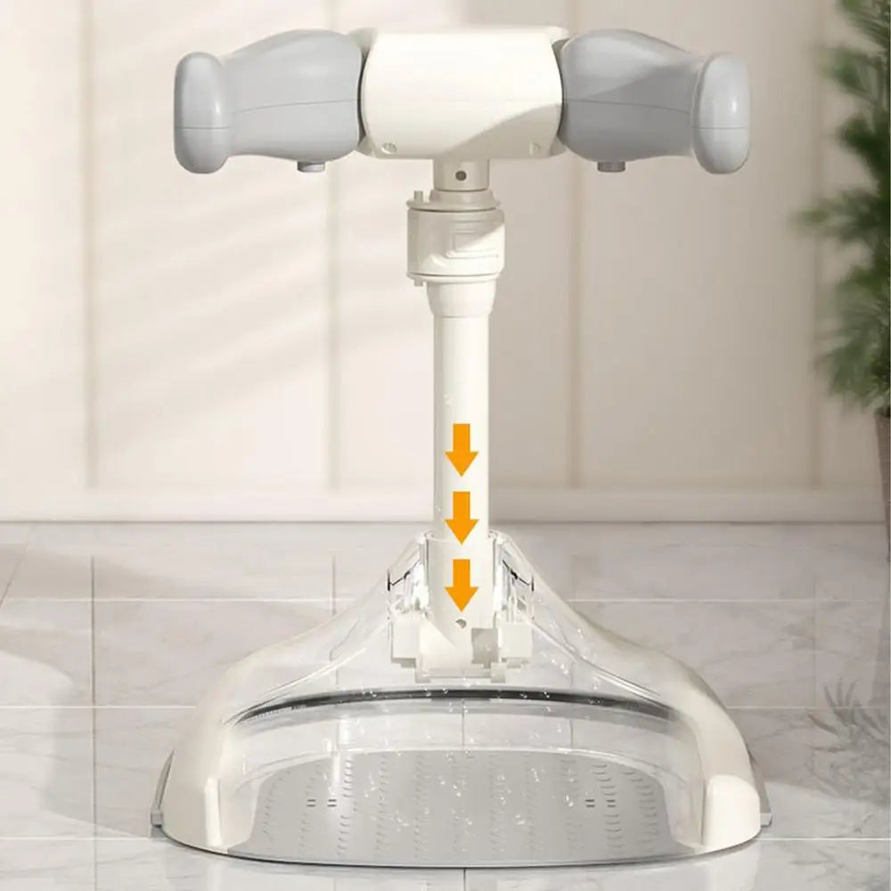 Baby Standing Bath Anti Slip Baby Bath Support Foldable Infant Bath Stand Adjustable Shower for New born 0-6 Months Infants